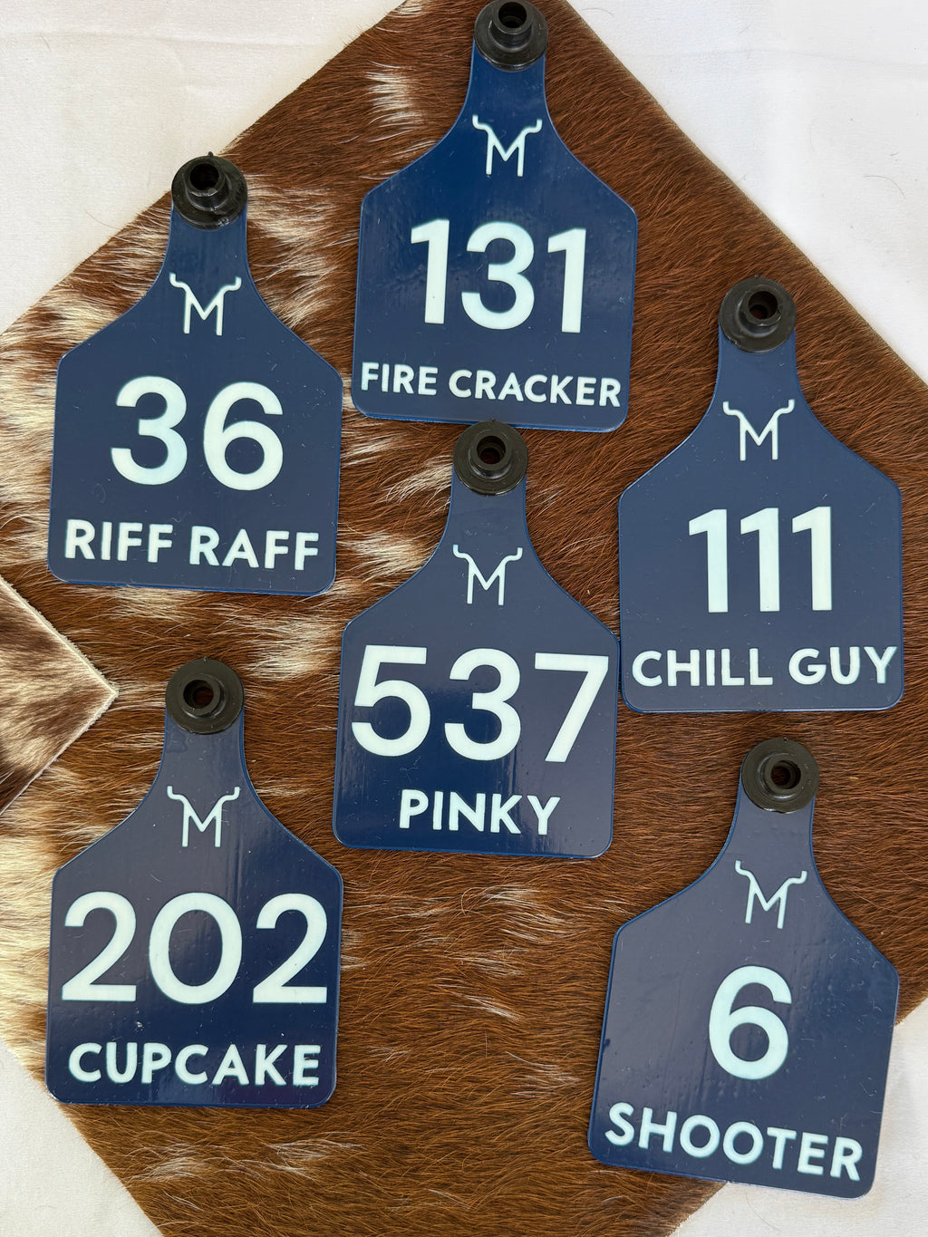 Cattle ID Ear Tag - Double Sided Engraving