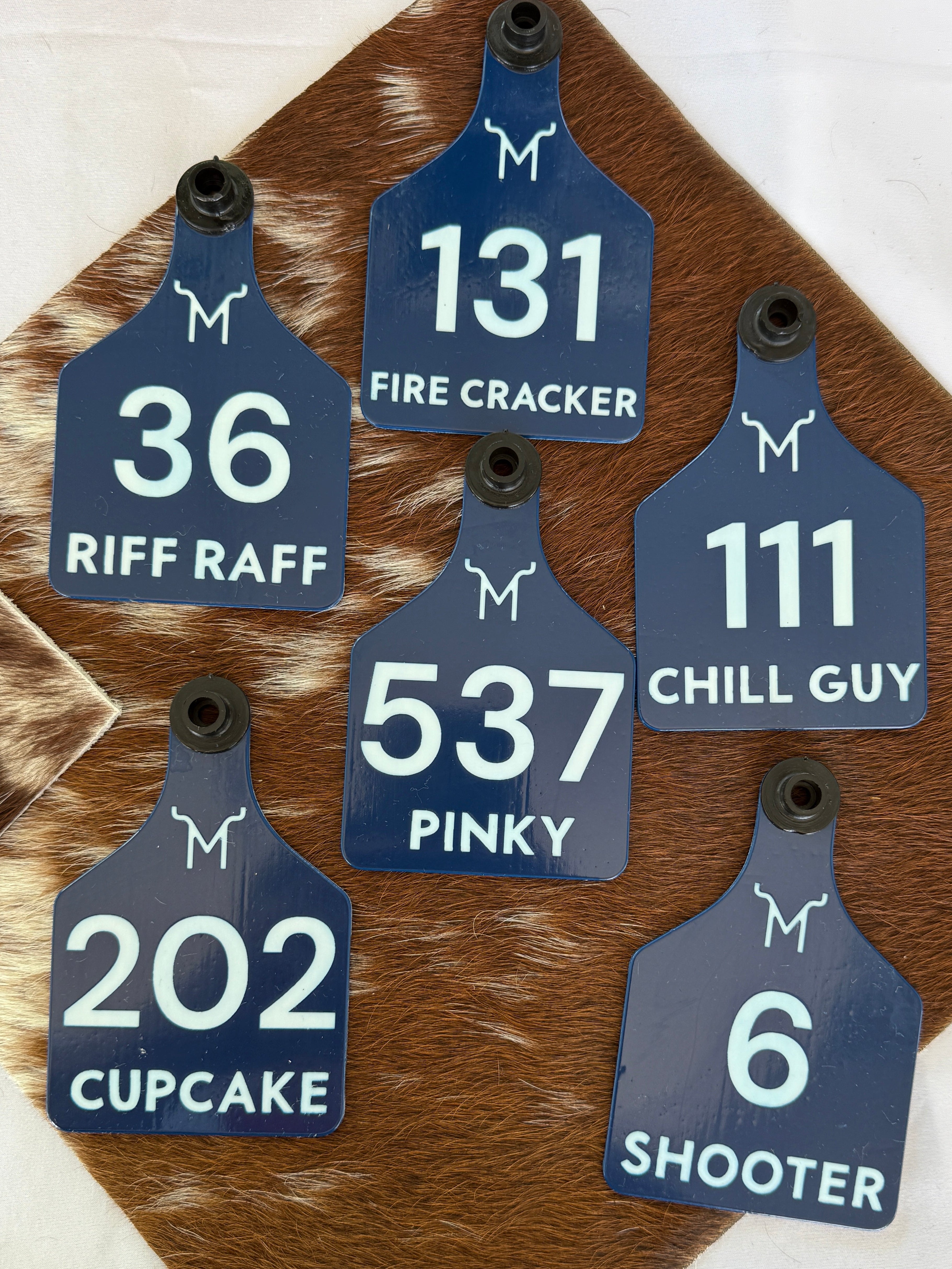 Cattle ID Ear Tag - Double Sided Engraving