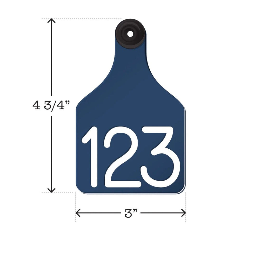 Cattle ID Ear Tag - Double Sided Engraving
