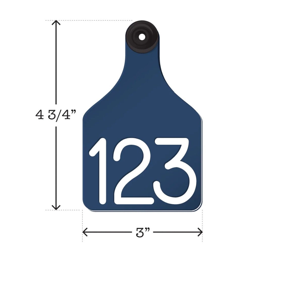 Cattle ID Ear Tag - Single Sided
