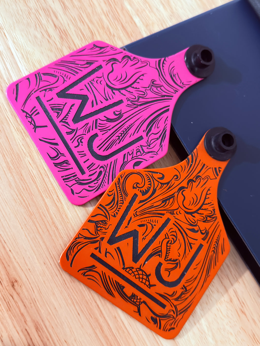 “Tooled & Branded”  Cattle Tag Luggage Tag